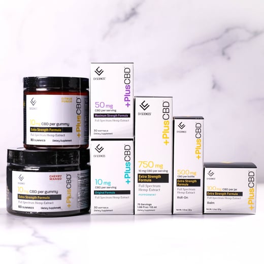 CV Sciences +PlusCBD Hemp Extract Supplements